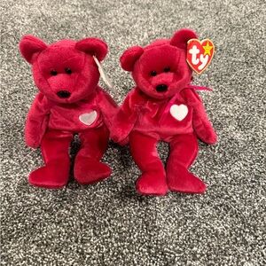 Ty Red Teddy Bear Valentina